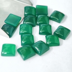 หินออนิกซ์สีเขียวทรงสี่เหลี่ยมสำหรับทำเครื่องประดับ - Product Image 1