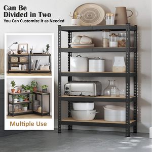 JD FRESH Estante Metálico Ajustable de 4 Niveles |   Estante de Almacenamiento Extra Grande sin Pernos, 60x36x18 Pulgadas, Resistente - Product Image 2