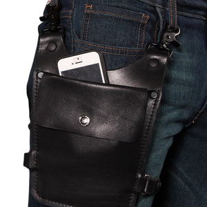 Arnés de Pierna de Piel Sintética para Hombre, Azul, con Correa Ajustable, Prenda Sexy de Primera Calidad para Club - Product Image 2