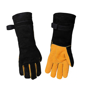 <b>Long</b> Sleeves Welding Safety Working Fireplace Welding <b>Gloves</b> Heat Resistance Waterproof Anti-Slip Silicone-free Powder-free - Product Image 2