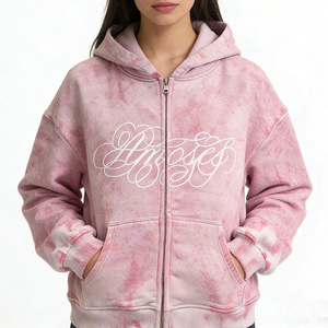 Sweat-shirt pour femme à manches longues et fermeture éclair, style ample, automne-hiver, mode européenne et américaine, streetwear, hip-hop, punk - Product Image 2