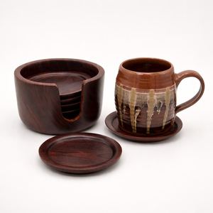 Ensemble de sous-verres en bois élégants et durables, options personnalisables pour bureaux, tables de conférence, zones de réception, offrant une utilité pratique - Product Image 5