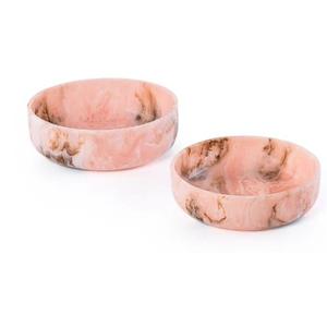 Bol à fruits élégant en résine polie vert clair, vaisselle de luxe classique pour la maison, l'hôtel et les occasions festives, avec cuillère - Product Image 1