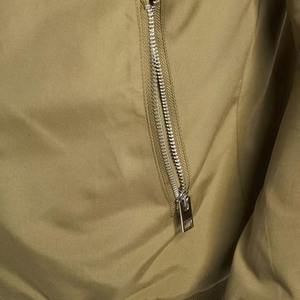 PREMIUM MEN'S KHAKI BOMBER <b>JACKET</b> <b>ZIP</b> <b>UP</b> CASUAL OUTERWEAR WITH RIBBED COLLAR CUFFS HEM SIDE <b>ZIP</b> POCKETS AND SLEEVE POCKET - Product Image 5