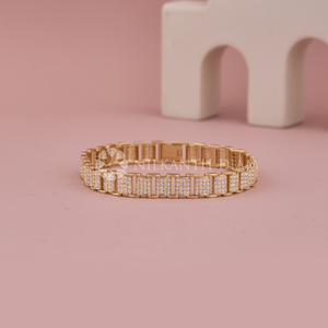 Nueva Colección: Brazalete de Diamantes Cultivados en Laboratorio, Corte Redondo, 2.80 Ct, en Oro Sólido de 10K, 14K y 18K, para Exportación - Product Image 2