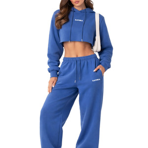 Conjunto Deportivo de Dos Piezas al Por Mayor: Sudadera con Capucha Azul Ligera y Transpirable, Pantalones Deportivos Anchos, Fabricante Personalizado OEM - Product Image 6