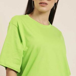 T-shirt ample à col rond et manches courtes pour femme – Tendance 2026 – Vêtement d'été élégant – T-shirt oversize pour femme – Look décontracté – Vente en gros - Product Image 4