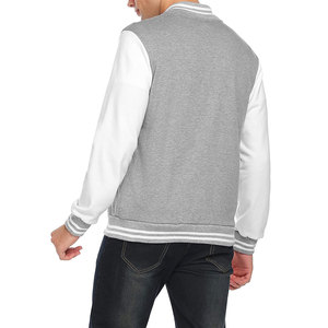 Nueva Chaqueta Varsity Personalizada para Hombre, Cuello Alto, Resistente al Viento, Transpirable, de Alta Calidad, Color Sólido - Product Image 2