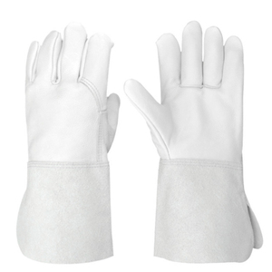 Guantes de Soldadura TIG Resistentes al Calor Personalizados OEM ODM, Guantes de Protección Duraderos de Cuero Antideslizantes y Transpirables con Puño de 12 Pulgadas - Product Image 1