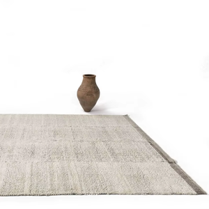 Alfombra de Lana Hecha a Mano, Alfombra Moderna Texturizada de Color Marfil Neutro para Sala de Estar, Dormitorio, Decoración del Hogar, Alfombra Suave Tejida a Mano - Product Image 2