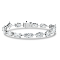 Pulsera de Diamantes de Corte Cojín de Platino al por Mayor, Chapada en Oro, Joyería Fina de Lujo con Moissanita para Mujer, Disponible