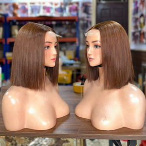 Hot Trending Human Hair <b>Wigs</b> Lace Front Vietnamese Raw Hair Glueless Lace Front <b>Wigs</b> Perruque Bob <b>Wig</b> Straight <b>Pixie</b> Customize - Product Image 1