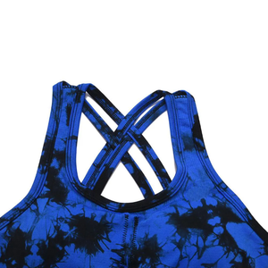 Soutien-gorge de sport pour femme au design élégant, logo frontal, maintien élevé, séchage rapide, léger, respirant, Spandex/Nylon - Product Image 3