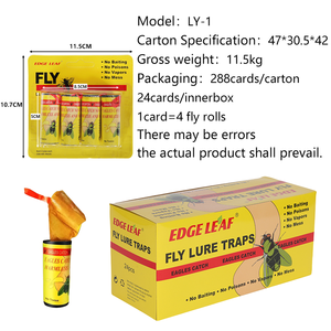Trappola per mosche adesiva LY-1, nastro da 75 cm, rotolo di colla per catturare le mosche, trappola per mosche da appendere - Product Image 2