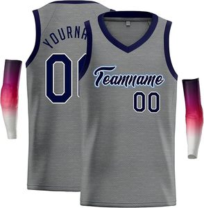 Custom Basketball Jersey Unisex Black Blue Crew Neck Sleeveless Mesh Teamname Sublimated Print Breathable Adult All Front - Product Image 4