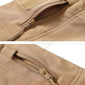 Veste d'hiver softshell légère à fermeture éclair intégrale, veste softshell en polyester - Product Image 3