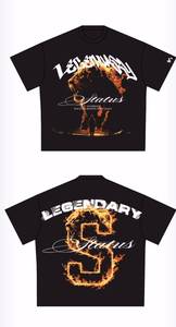 เสื้อยืดผู้ชายผ้าฝ้ายพิมพ์ลายสัตว์สไตล์สปอร์ต แขนสั้น ทรงฟุตบอล  แบบถัก  สีน้ำเงิน  ทรงปกติ - Product Image 3