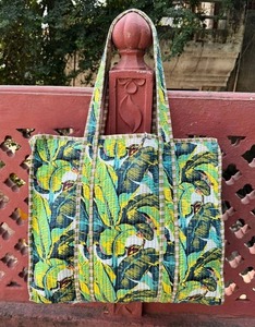 Bolso Tote con Estampado de Bloques para Mujer, Bolso de Hombro Hecho a Mano en India - Product Image 3