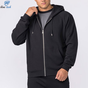 Custom Men's Full <b>Zip</b> Hoodie Heavy Cotton Fleece <b>Hooded</b> Sweatshirt Private Label OEM ODM Wholesale Manufacturer - Product Image 1