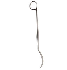 Écarteur de hanche à levier osseux en acier inoxydable, courbé, 300 mm (11,34 po), pointe émoussée, largeur de la mâchoire 6,2 mm, largeur de l'arcade 28 mm, Hohmann, manuel, haute qualité - Product Image 4
