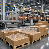Flacons en verre injectables, bouteilles d'huiles essentielles, contenants de stockage, flacons compte-gouttes