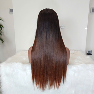 Perruques en cheveux humains avec dentelle frontale 5*5, densité 250, pré-épilées, couleur 4, texture lisse, 100% cheveux humains, vente en gros - Product Image 4