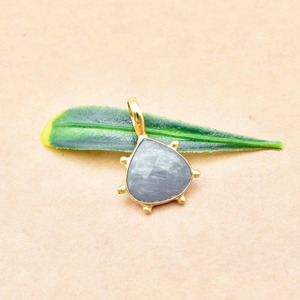 Aquamarine Heart Pendant 925 Sterling <b>Silver</b> Bezel Set Faceted Gemstone Handmade Minimal Jewelry Gift for Women - Product Image 3