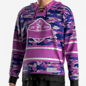 Sudadera con capucha de hockey sobre hielo duradera para mujer, con logo personalizado del equipo, transpirable, para entrenamiento. - Product Image 3