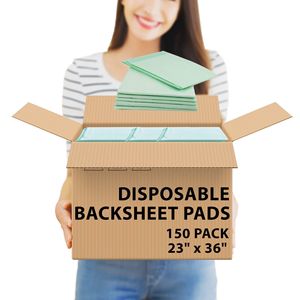 Pack 150 verde monouso copri letto 23X36 Unisex igiene sanitari sottopiedi efficaci protezione contro le perdite letti cura per incontinenza - Product Image 2