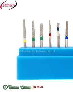 ชุดขัดแต่งพอร์ซเลนสำหรับอะบัทเมนท์ FG108 ยี่ห้อ Surtechs FG Diamond Burs จำนวน 10 ชิ้น อุปกรณ์ทันตกรรม - Product Image 2