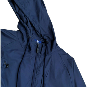 Unisex Navy Blue <b>Tracksuit</b> Set Full Length Zipper Closure Side Pockets Lightweight Polyester Casual Spring Style - Product Image 3