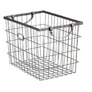 Panier de rangement en fil métallique noir au design moderne et élégant, idéal pour fruits et légumes, à poser sur table, pour la maison et la cuisine, parfait pour les fêtes - Vente Flash - Product Image 1