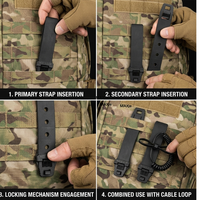 Kit de connecteurs K-Sheath en plastique, clip Molle, accessoire de connexion, boucle de fixation tactique pour ceinture, sangle de fixation pour équipement EDC