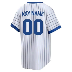 Maillot de baseball personnalisé sublimé en gros, nouveau, en maille, col en V, pull ou chemise d'entraînement à boutons intégraux, uniforme d'équipe, vêtements de sport pour hommes - Product Image 3