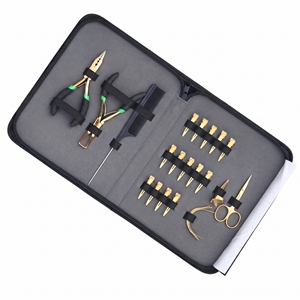 Kit de herramientas para extensiones de cabello de salón: Alicates para puntas I, Cuentas de silicona, Tijeras para separar cabello, Anillos de separación, Clips, Peine de cola - Product Image 1