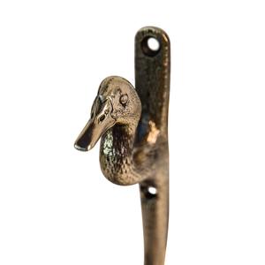 Porte-manteau mural décoratif vintage en métal à double crochet, robuste, pour manteaux, chapeaux et clés - Product Image 2