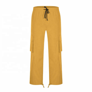 Pantalon cargo en toile sur mesure de haute qualité pour homme, multi-poches, nouveau design, respirant, léger, style streetwear décontracté, logo - Product Image 1