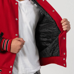 Veste universitaire en cuir sur mesure pour hommes, veste bomber premium, veste de baseball décontractée streetwear pour hommes - Product Image 5