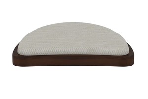Ensemble de salle à manger rustique japonais en bois de style Mid-Century Modern, 7 pièces, chaises rembourrées à dossier bas, table rectangulaire pour la maison - Product Image 3