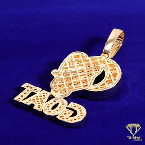 Luxury Animal Shape Hip Hop Pendant Necklace in 925 Sterling Silver with Hand Set Moissanite Diamonds - Product Image 6