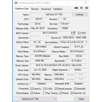 Carte graphique multi-écrans avec GPU GT 740 2 Go GDDR5 128 bits, profil bas PCIe 3.0, DVI VGA pour ordinateur de bureau