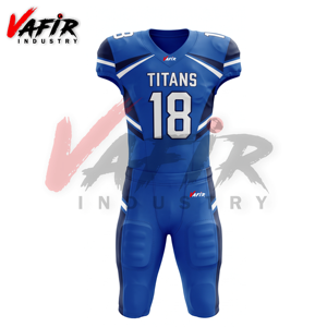 Uniforme de Fútbol Americano Cómodo y Transpirable, Sublimado Personalizado, Material de Spandex/Poliéster, Secado Rápido, Cuello en V, Elástico - Product Image 2