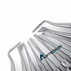 ชุดเครื่องมือถอนฟันแบบแมนนวล Asterium Instruments รุ่นพรีเมียม ออกแบบตามหลักสรีรศาสตร์ สำหรับการผ่าตัดถอนฟัน ทำจากสแตนเลสสตีล - Product Image 6