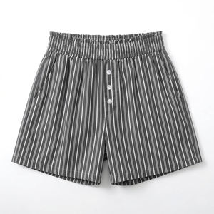 Pantalones Cortos Tipo Bóxer para Mujer 2026, 100% Algodón, Cintura Alta, con Bolsillos, Pantalones de Pijama Casuales, Transpirables, Ecológicos, al por Mayor - Product Image 3