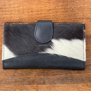 Pochette portefeuille en cuir de vachette véritable élégante multi-usages portefeuilles occidentaux pour femmes en cuir véritable pochette de créateur unique - Product Image 2