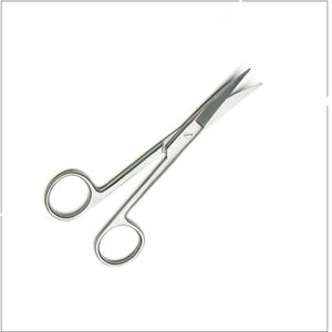 กรรไกรตัดผ้าพันแผลคุณภาพสูงแบบโค้งสำหรับเครื่องมือจักษุแพทย์ - Product Image 4