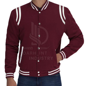 เสื้อแจ็คเก็ต OARH INT INDUSTRY Urban Fashion สำหรับผู้ชาย ฤดูหนาว แบบ Letterman ด้านหน้าผ้าเนื้อนุ่ม สวมใส่สบาย เป็นมิตรกับสิ่งแวดล้อม ผลิตจากเส้นใยโพลีเอสเตอร์ 100% - Product Image 3