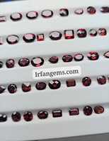 Granat rouge facetté de haute qualité, 100% naturel, pierre de granat rouge pour la fabrication de bijoux, cabochon de granat rouge, prix de gros, lot