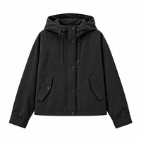 Veste coupe-vent vintage pour homme, nouvelle collection 2026, avec logo personnalisé, col montant, broderie, fermeture éclair frontale, coupe ample, manches longues