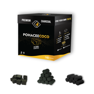 ÉCHANTILLON GRATUIT CHARBON DE BOIS INDONÉSIEN pour narguilé 100% Naturel Noix de Coco Noir Charbon de bois 2% FAIBLE ASH Shisha Briquette de charbon de bois - Product Image 1